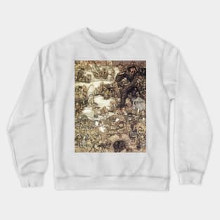 Common Objects at the Seashore - Arthur Rackham Crewneck Sweatshirt